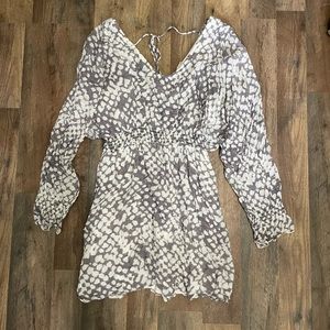 Snakeskin print dress